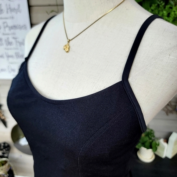 BALTEX ♡ Gorgeous Black 2pc Tankini Top 'n Pleated Fanned Out Skirtini Bottoms 8 - Picture 6 of 16